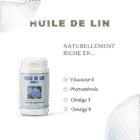 Huile de lin capsules composition