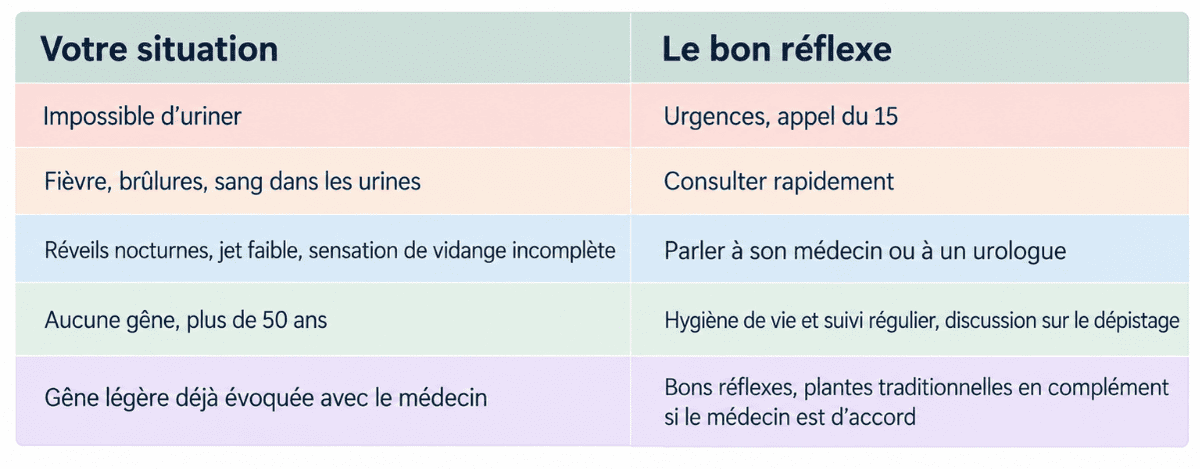 Bon réflexe pour sa prostate