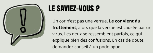 Le saviez-vous cor au pied
