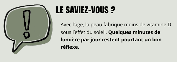 Carence en vitamine D après 60 ans