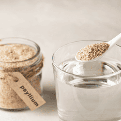 Psyllium à mettre dans un verre d'eau