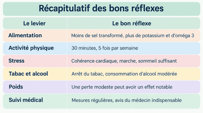 Les bons réflexes pour jouer sur sa tension